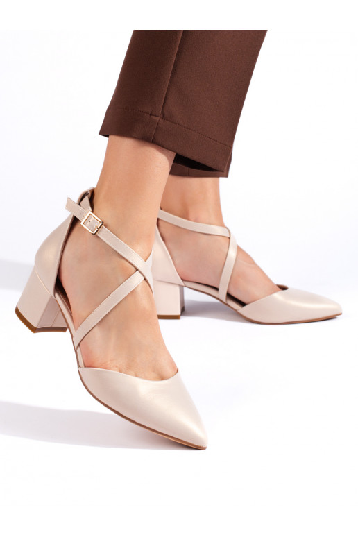 Béžové dámské lodičky Sergio Leone Béžové dámské lodičky Sergio Leone