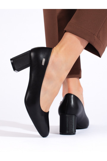 Stříbrné dámské lodičky na sloupku Sergio Leone 2