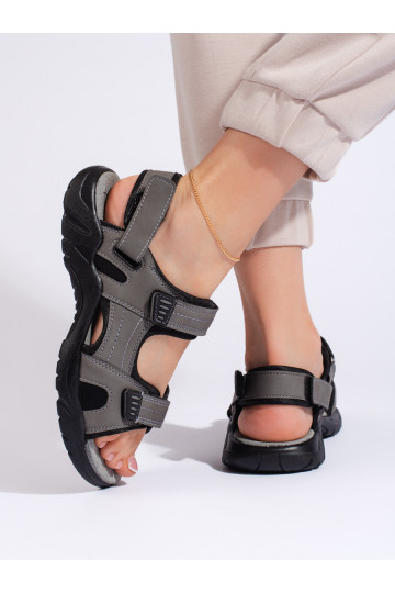 Sportovní dámské šedé sandály 2