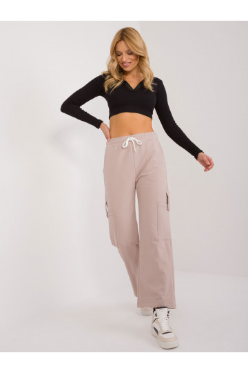 Tepláky béžové 2