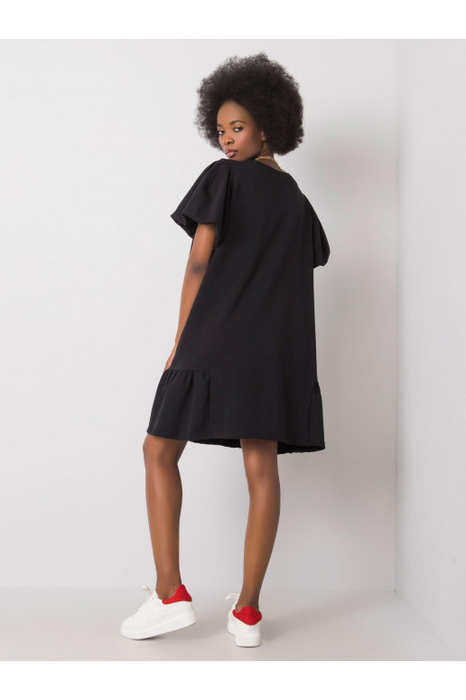 Černé bavlněné šaty Liliyana RUE PARIS Černé bavlněné šaty Liliyana RUE PARIS