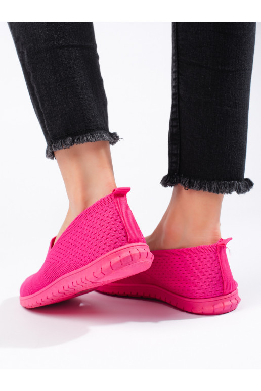 Růžové nazouvací sportovní boty