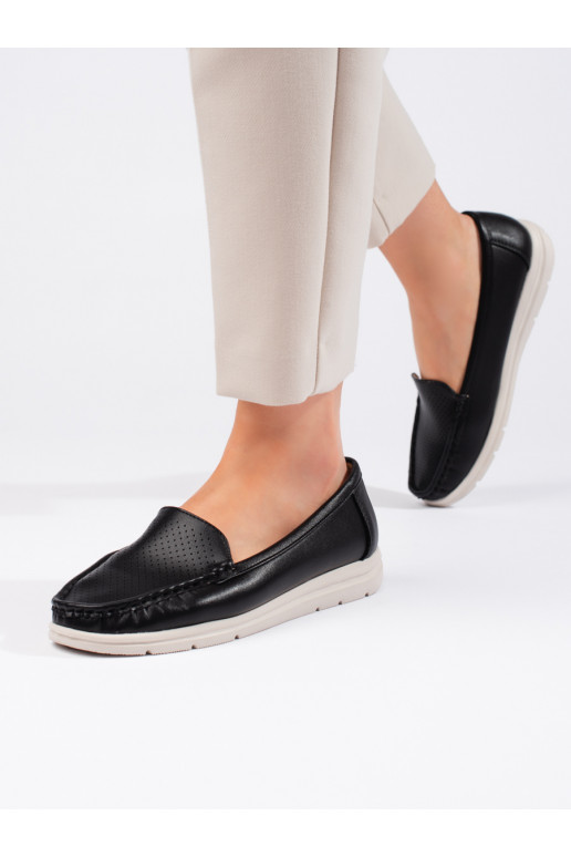 Černé dámské mokasíny