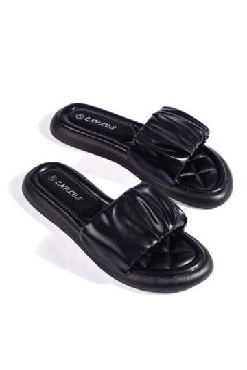 Černé dámské nazouváky 2