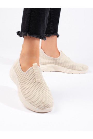 Béžová textilní sportovní obuv