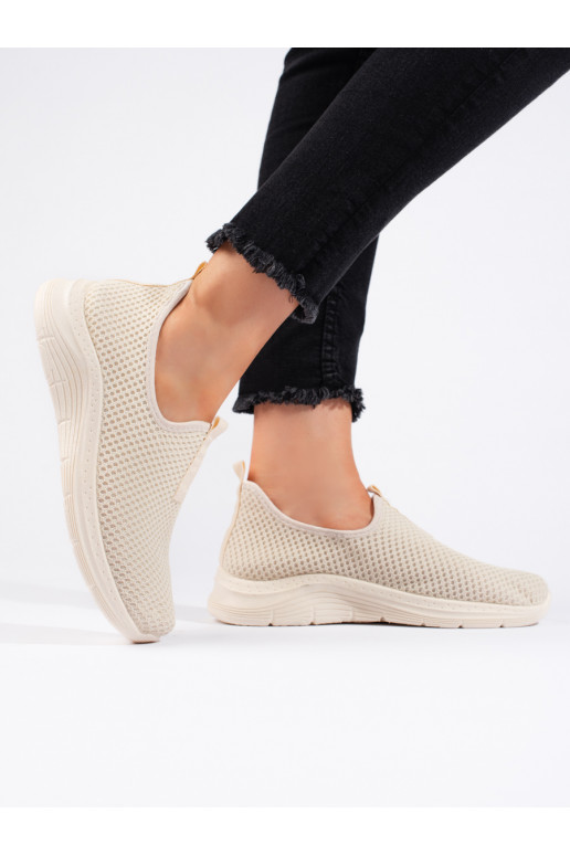 Béžová textilní sportovní obuv