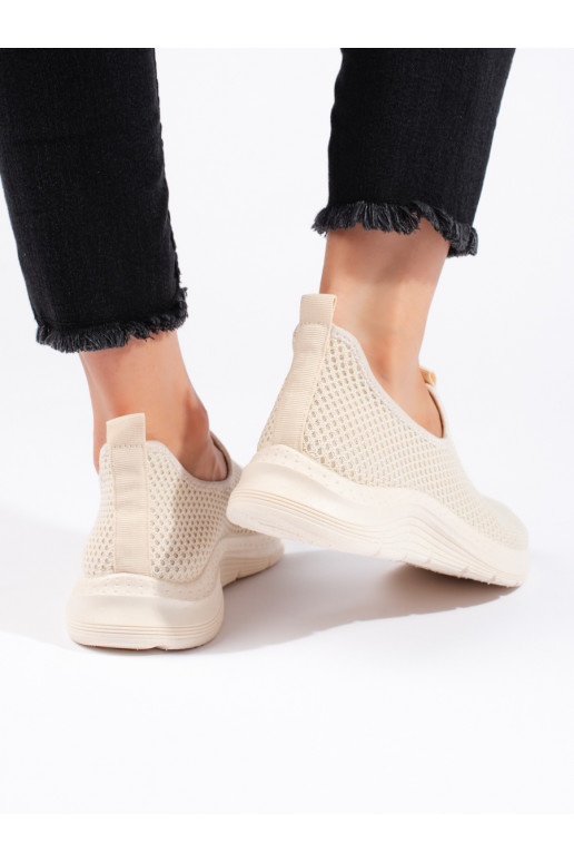 Béžová textilní sportovní obuv