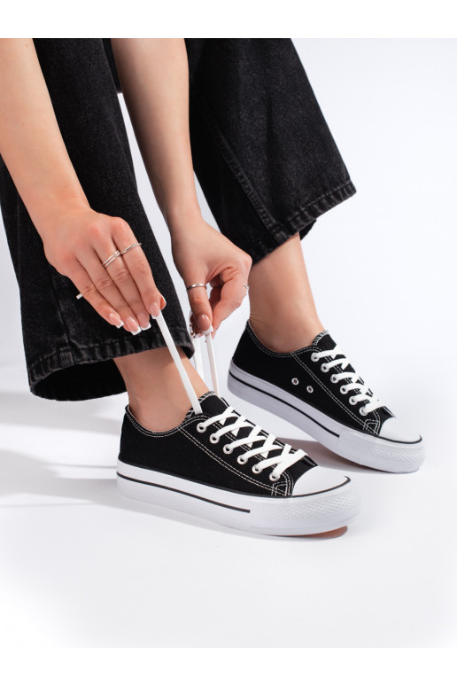 Dámské tenisky na platformě černé