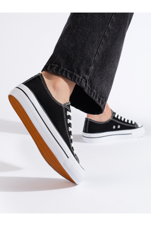 Dámské tenisky na platformě černé