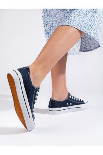 Tmavě modré dámské tenisky 2