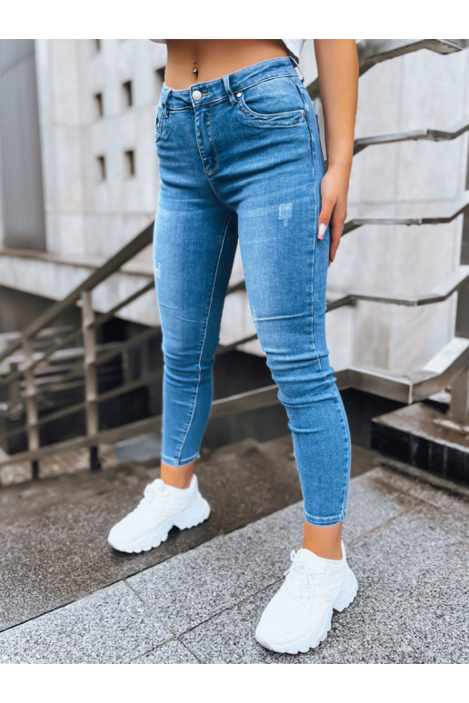 Dámské džíny trubky SADIE Barva modrá...