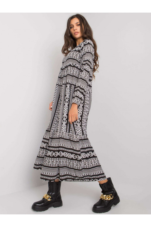 Černé viskózové šaty značky Diega