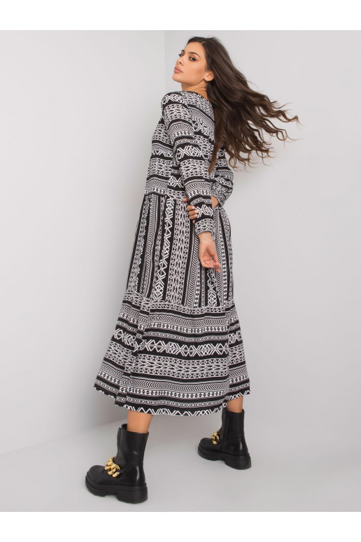 Černé viskózové šaty značky Diega