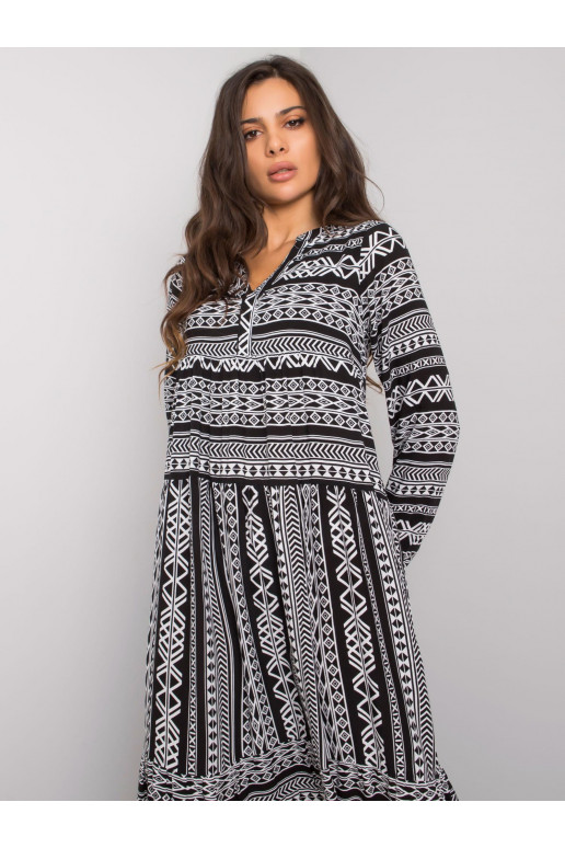 Černé viskózové šaty značky Diega