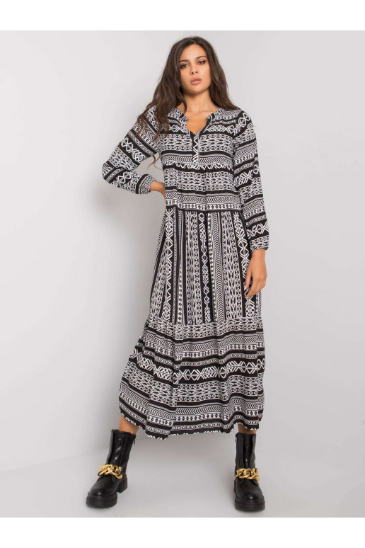 Černé viskózové šaty značky Diega