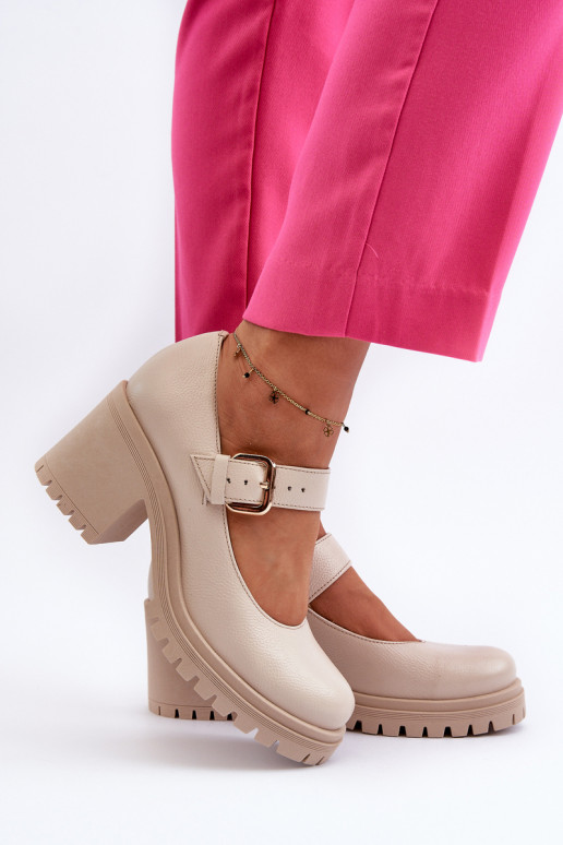 Zazoo bateliai smėlio spalvos