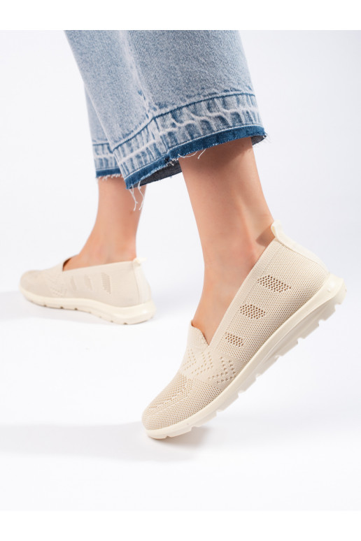 Béžové textilní slip ony dámské