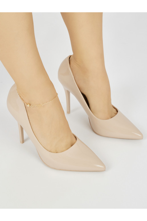 Klasické béžové dámské lodičky