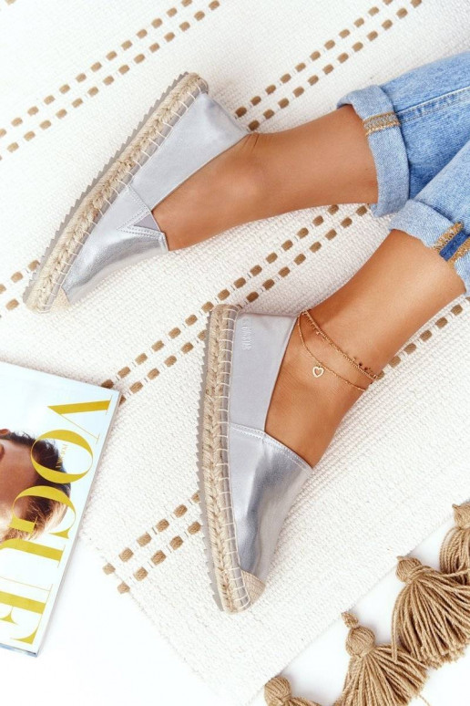 Odinės espadrilės Big Star sidabro...