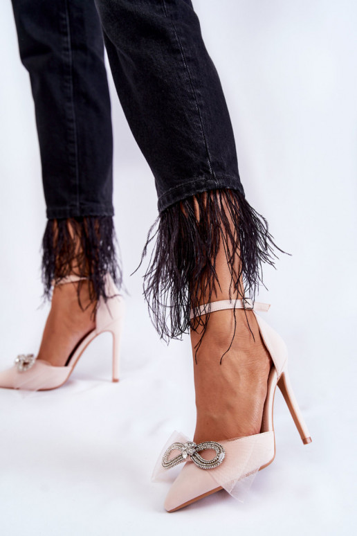 Elegantiško stiliaus Bateliai plonais...