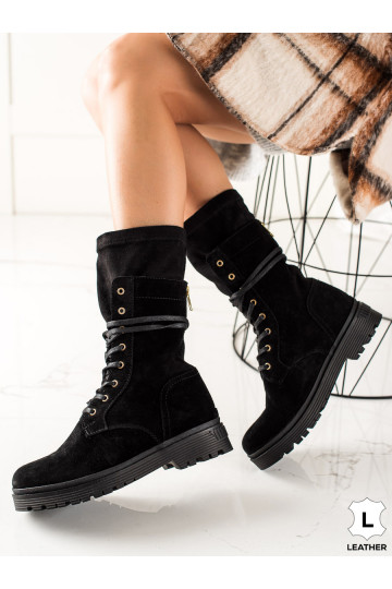 Vysoké workery z kůže Artiker