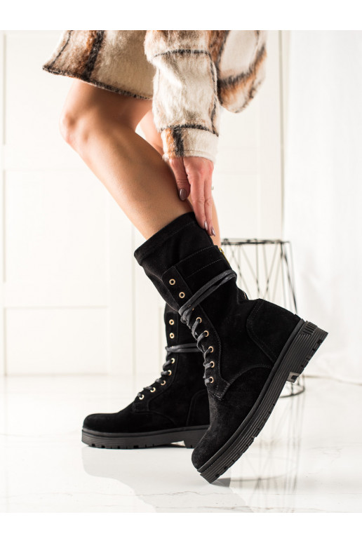 Vysoké workery z kůže Artiker