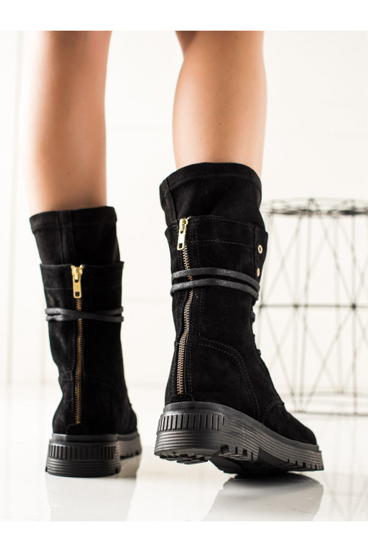 Vysoké workery z kůže Artiker