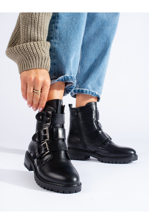 Zateplené workery s přezkami