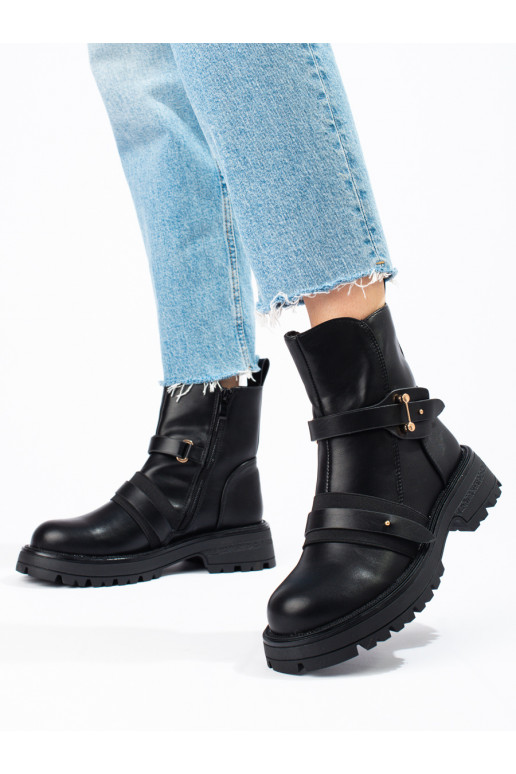 Dámské workery černé s ochranou špičky