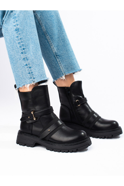 Dámské workery černé s ochranou špičky