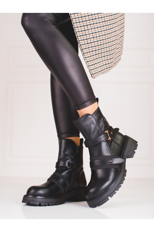 Dámské workery černé s ochranou špičky