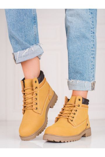 Dámské kožené traperky DK