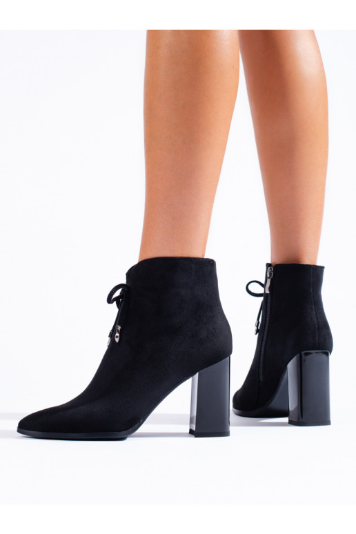 Dámské kotníkové boty na vysokém podpatku