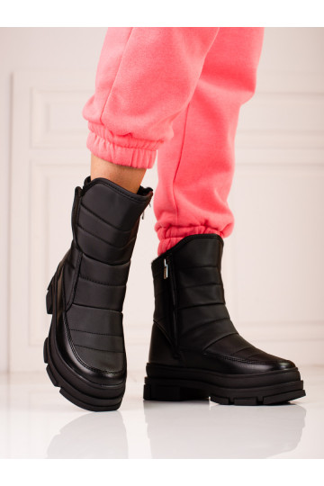 Černé dámské sněhule na suchý zip od Sokolski 2