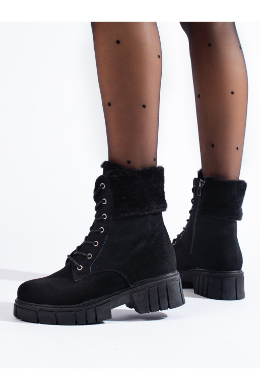 Dámské semišové kotníkové boty Shelovet