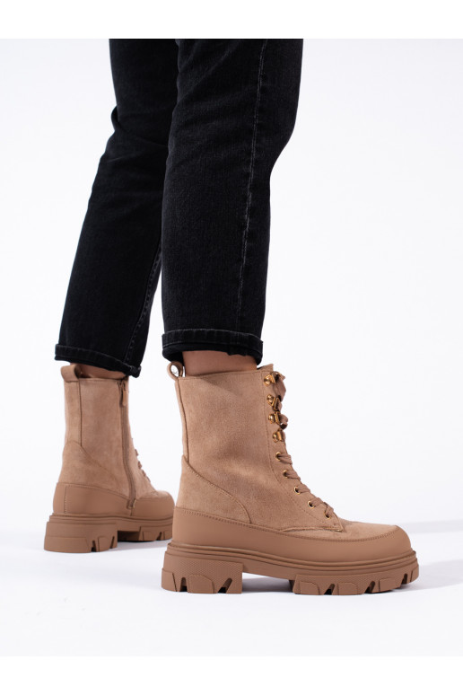 Dámské workery na platformě Potocki béžové