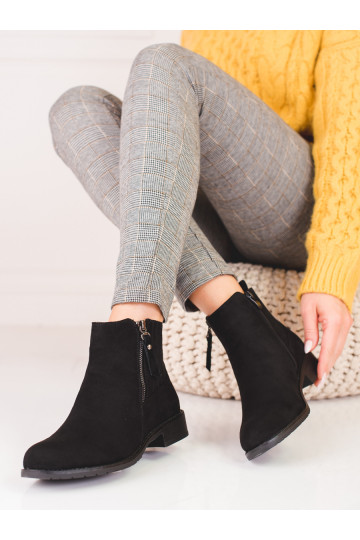 Nízké dámské semišové kozačky 2