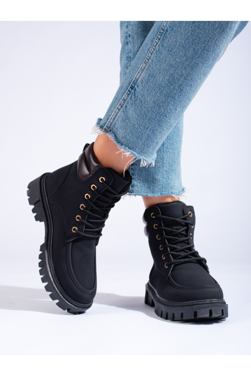 Černé dámské traperky