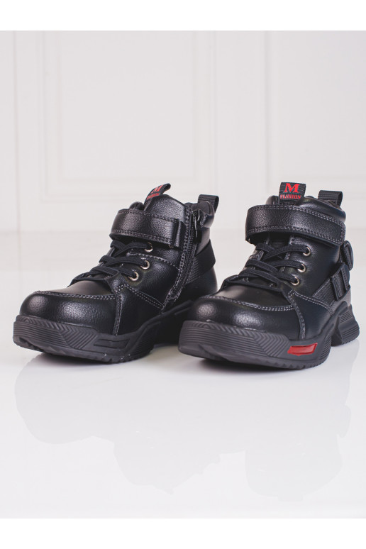 Chlapecké černé kotníkové boty