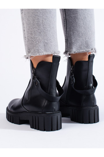 Dámské černé workery se zdobením Shelovet 2