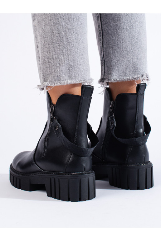 Dámské černé workery se zdobením Shelovet