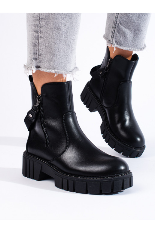 Dámské černé workery se zdobením Shelovet