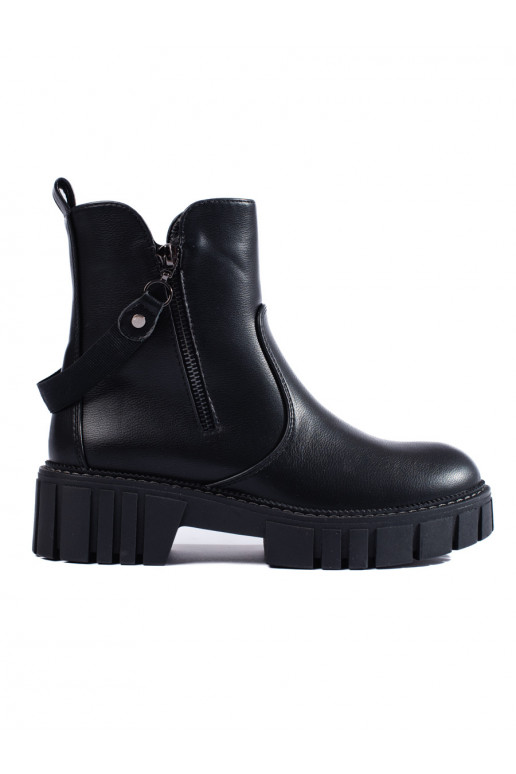 Dámské černé workery se zdobením Shelovet