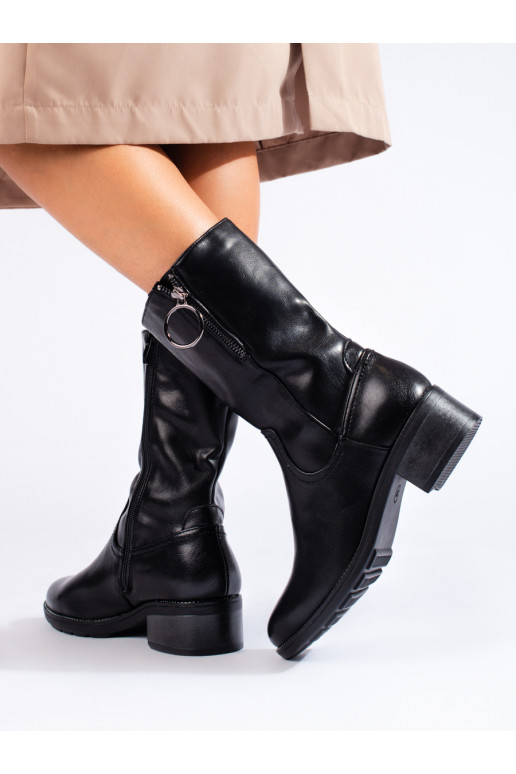 Vysoké černé dámské boty