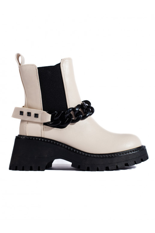 Štibletky dámské s řetízkem