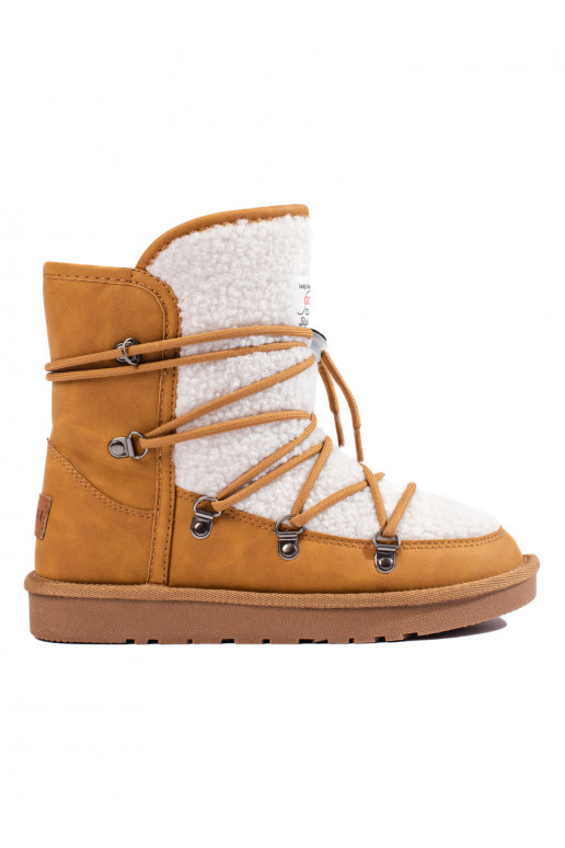 Teplé camelové dámské sněhule