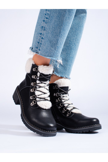 Dámské boty traperky s kožešinou 2