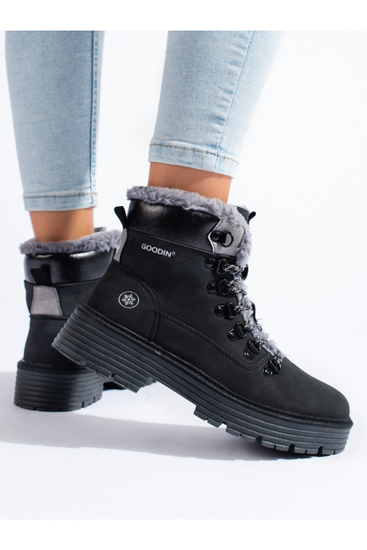 Černé dámské traperky