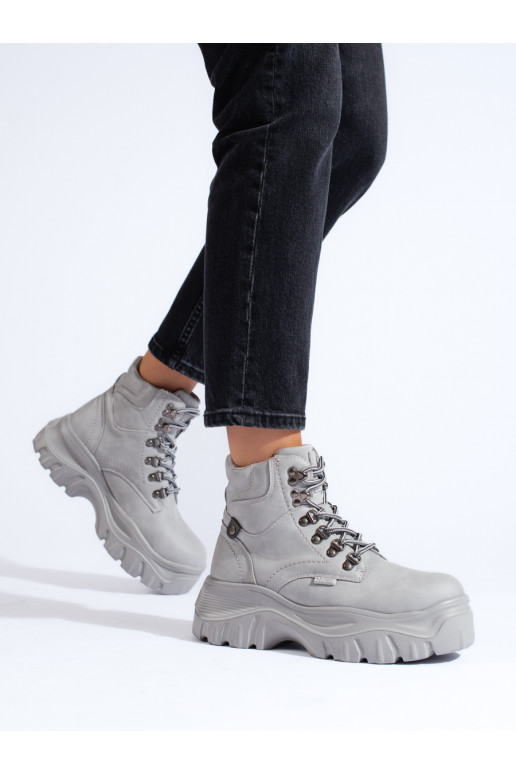 Šedé traperky BIG STAR KK274367