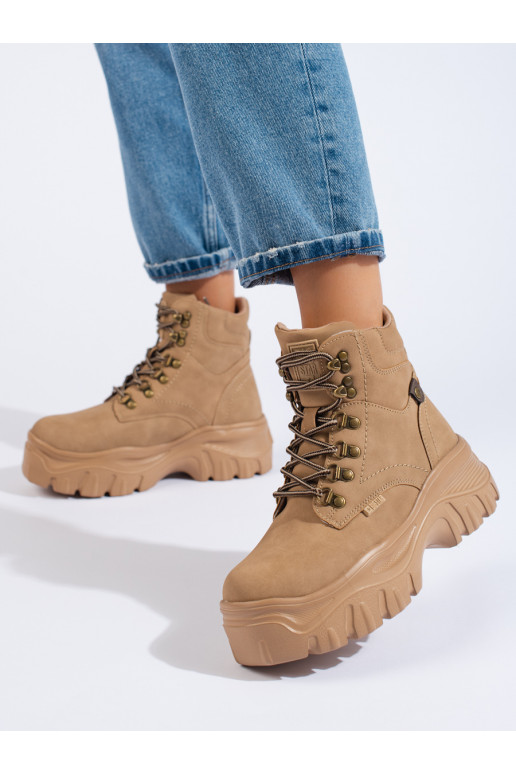 Traperky dámské na platformě BIG STAR KK274366